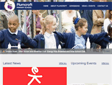 Tablet Screenshot of plumcroftprimary.co.uk
